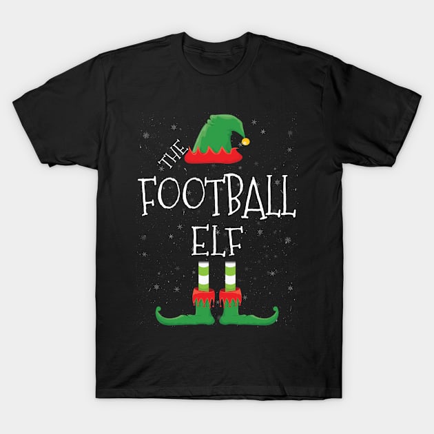 FOOTBALL Elf Family Matching Christmas Group Funny Gift T-Shirt by tabaojohnny